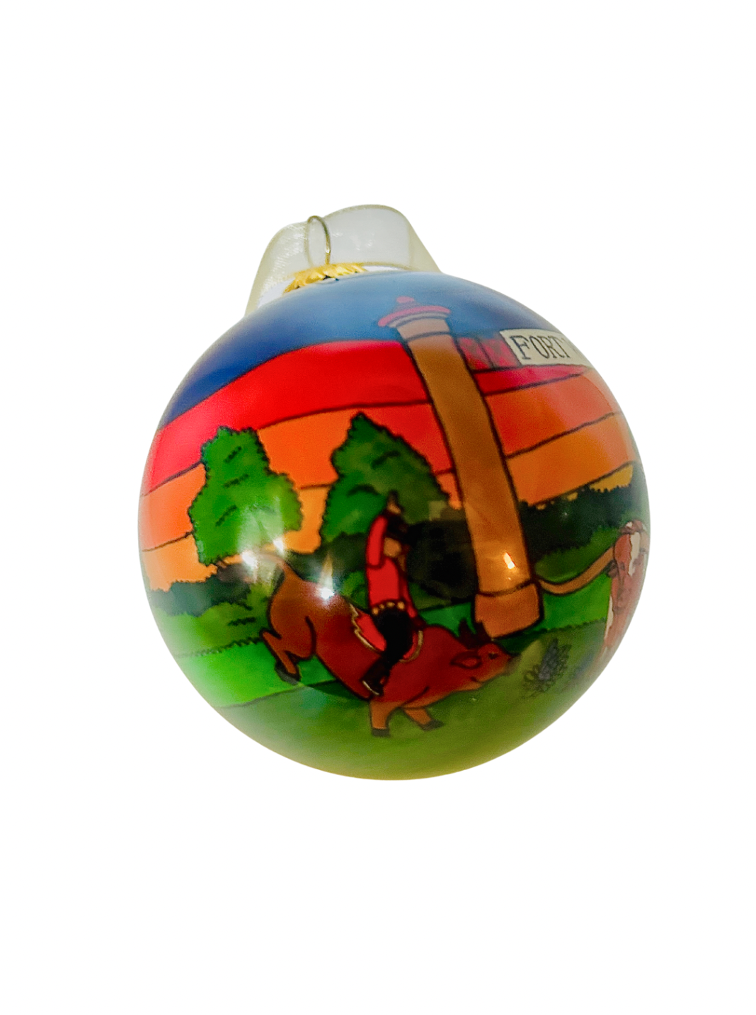 Fort Worth Stockyards - Fort Worth Christmas Ornament