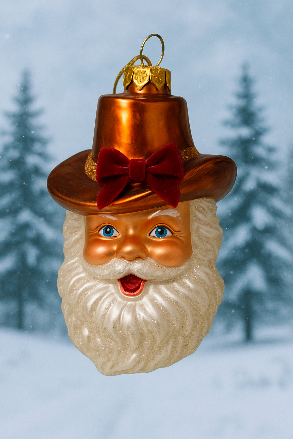 Vintage Cowboy Santa Ornament - Christmas Ornament 2025