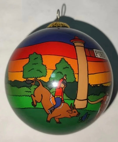 NEW 2025 Fort Worth Stockyards - Fort Worth Christmas Ornament