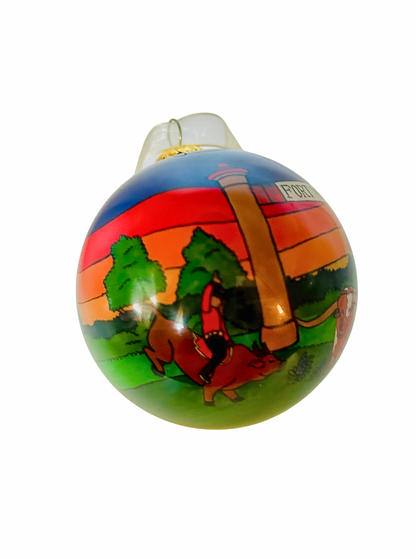 Fort Worth Stockyards - Fort Worth Christmas Ornament