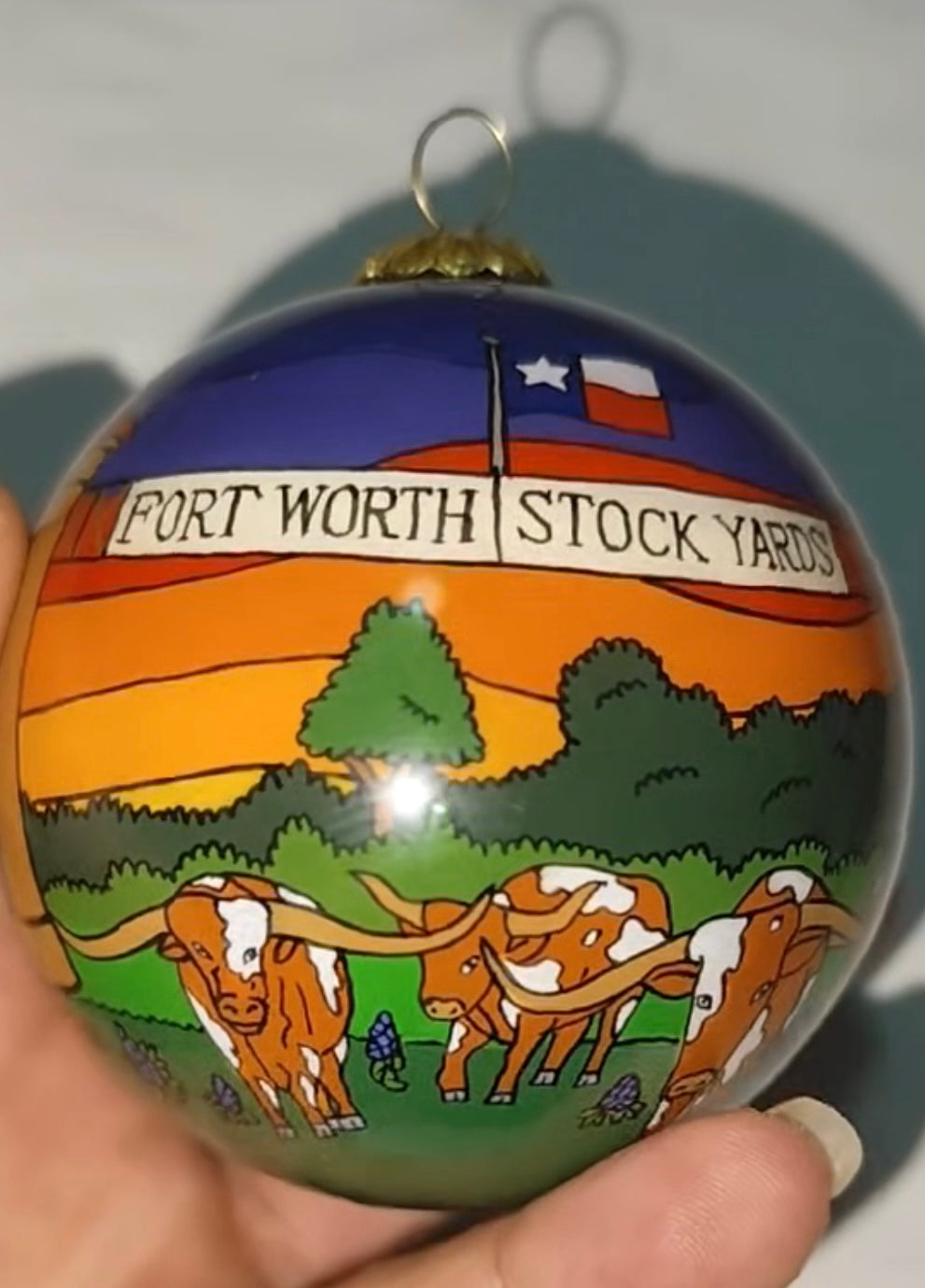 Fort Worth Stockyards - Fort Worth Christmas Ornament