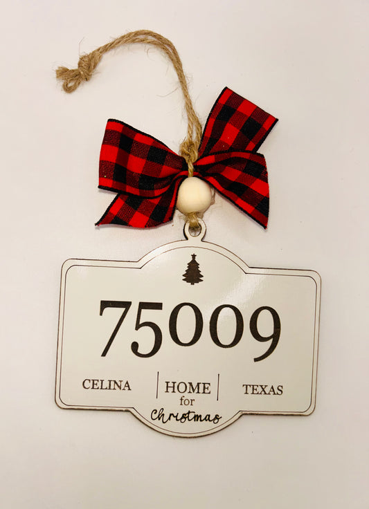 Celina 75009 Zip Code Ornament - Celina Texas Christmas Ornament 2025