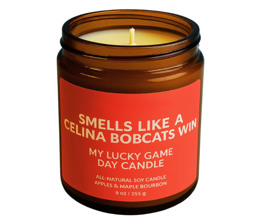 Lucky Game Day Candle – Celina Bobcats Soy Candle
