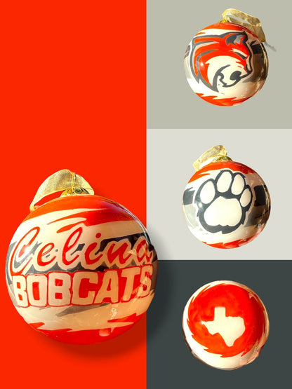 NEW 2025 Celina Bobcats Christmas Tree Ornament