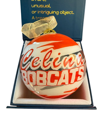 NEW 2025 Celina Bobcats Christmas Tree Ornament