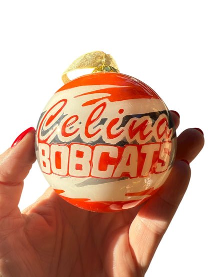 NEW 2025 Celina Bobcats Christmas Tree Ornament
