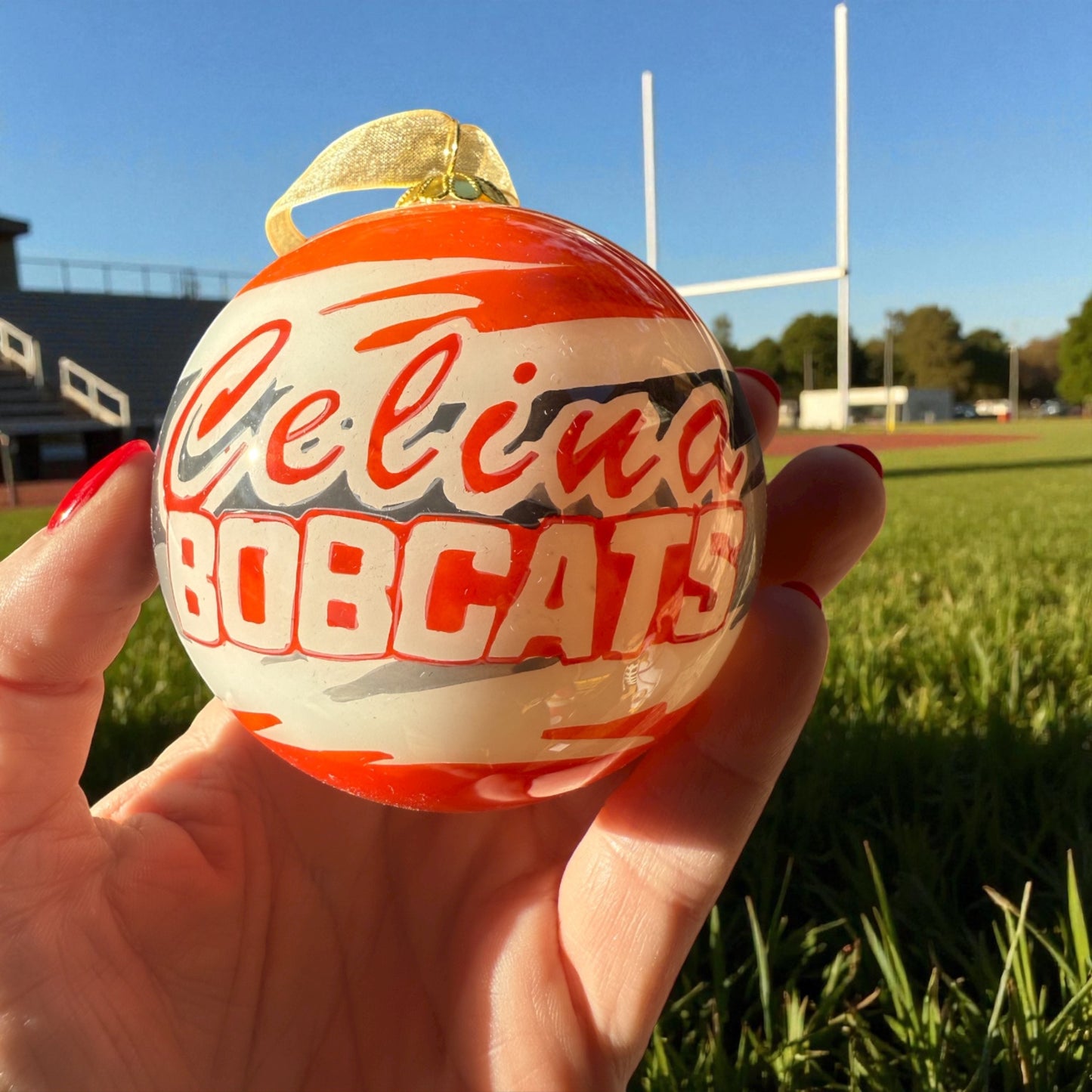 NEW 2025 Celina Bobcats Christmas Tree Ornament