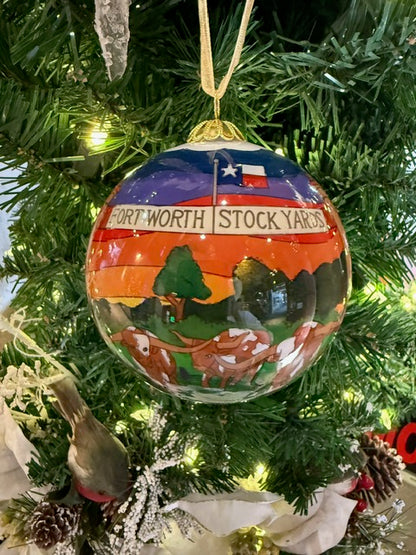 NEW 2025 Fort Worth Stockyards - Fort Worth Christmas Ornament