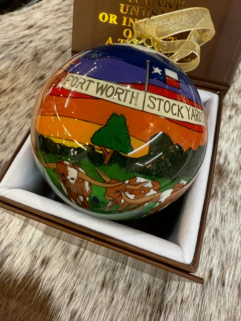 NEW 2025 Fort Worth Stockyards - Fort Worth Christmas Ornament