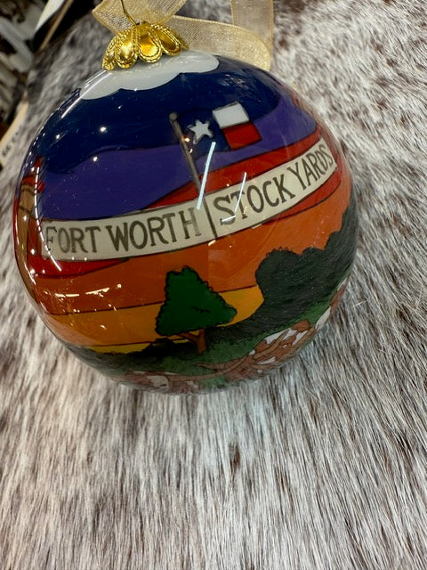 NEW 2025 Fort Worth Stockyards - Fort Worth Christmas Ornament