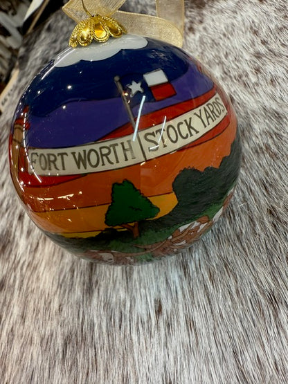 NEW 2025 Fort Worth Stockyards - Fort Worth Christmas Ornament