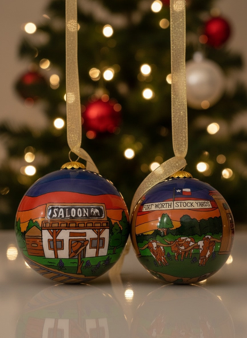 NEW 2025 Fort Worth Stockyards - Fort Worth Christmas Ornament