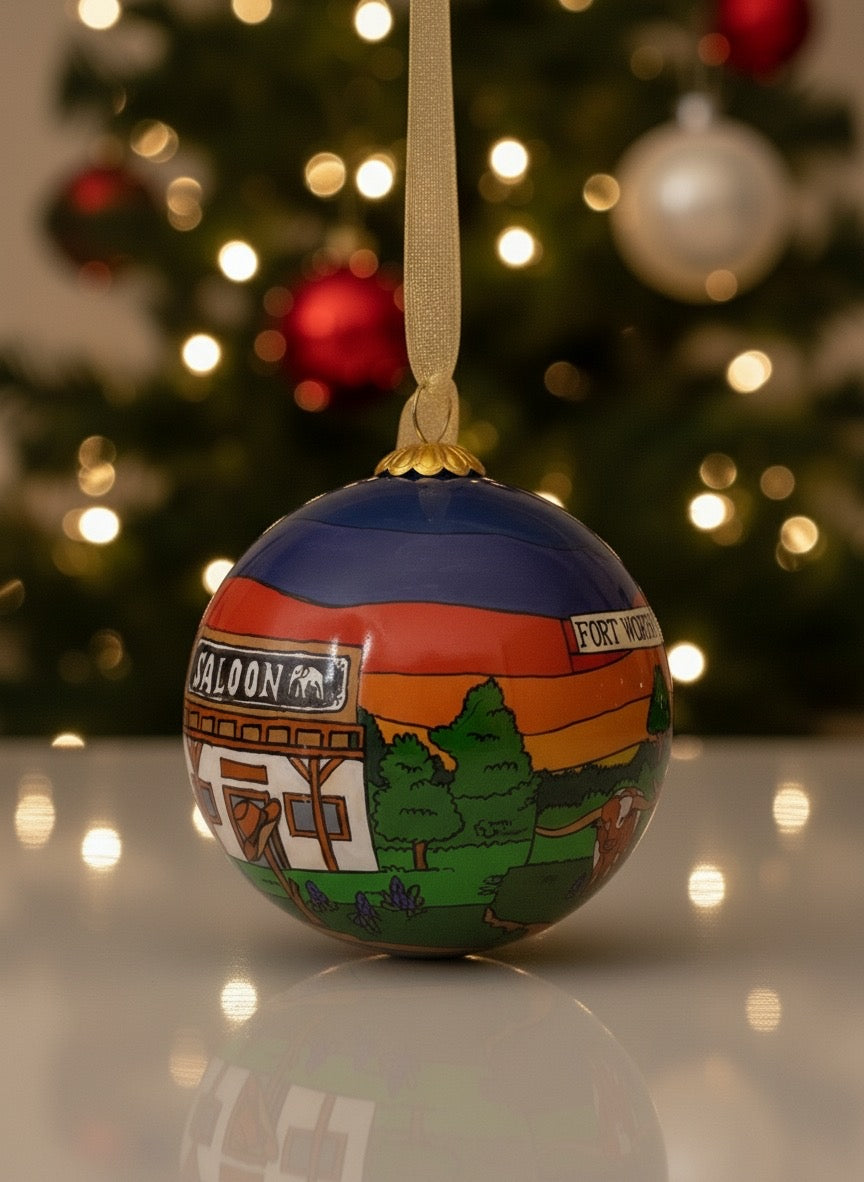 NEW 2025 Fort Worth Stockyards - Fort Worth Christmas Ornament