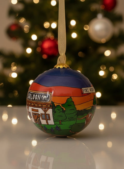 NEW 2025 Fort Worth Stockyards - Fort Worth Christmas Ornament