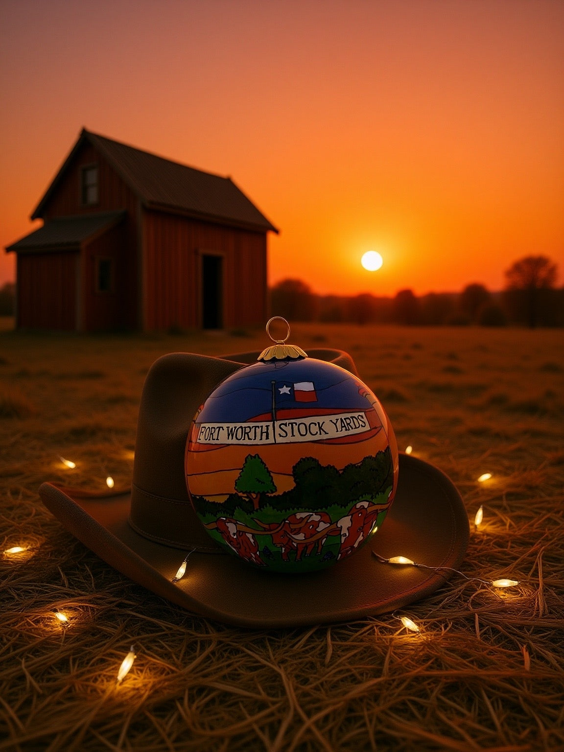 NEW 2025 Fort Worth Stockyards - Fort Worth Christmas Ornament