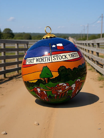 NEW 2025 Fort Worth Stockyards - Fort Worth Christmas Ornament