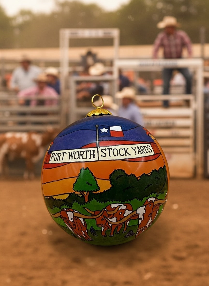 NEW 2025 Fort Worth Stockyards - Fort Worth Christmas Ornament