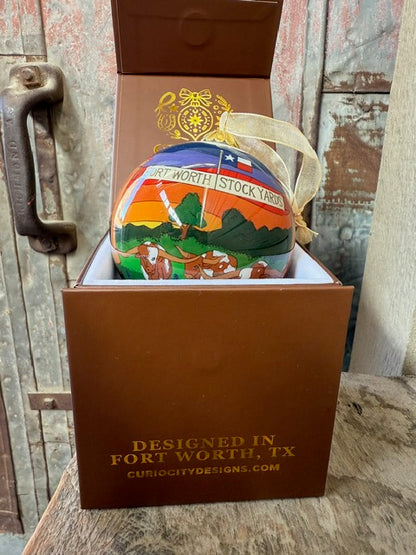 NEW 2025 Fort Worth Stockyards - Fort Worth Christmas Ornament