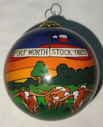 NEW 2025 Fort Worth Stockyards - Fort Worth Christmas Ornament