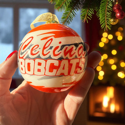 NEW 2025 Celina Bobcats Christmas Tree Ornament