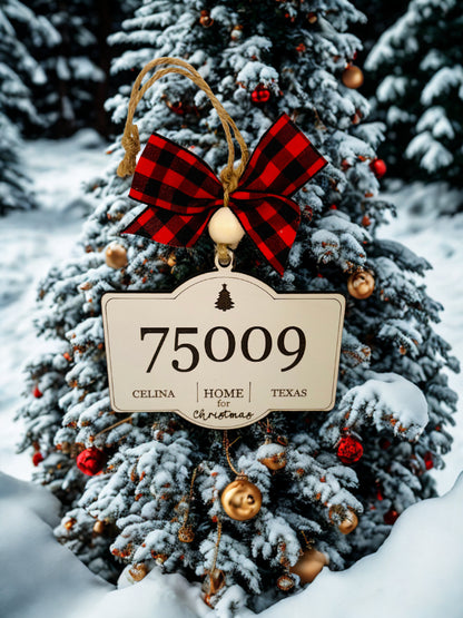 Celina 75009 Zip Code Ornament - Celina Texas Christmas Ornament 2025