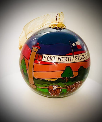 Fort Worth Stockyards - Fort Worth Christmas Ornament