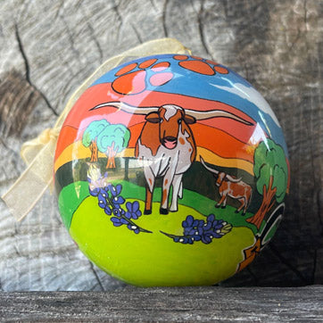 Celina Texas Sunsets and Longhorn - Celina Christmas Ornament Collection