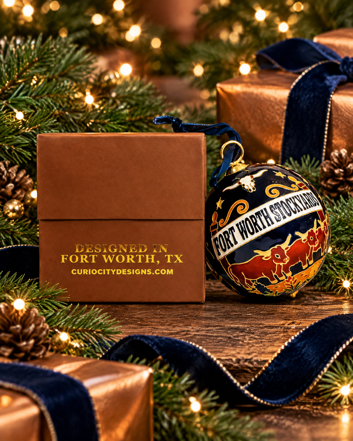 Cowtown Nights | Limited-Edition Fort Worth Stockyards Ornament
